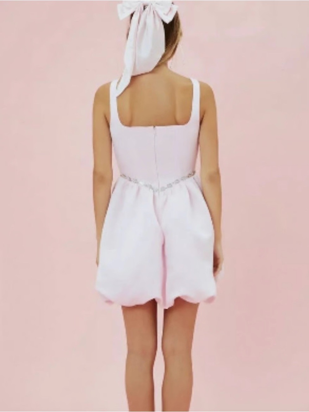hello kitty forever21 50th anniversary Pink Satin Label Dress Size Medium - Picture 3 of 16